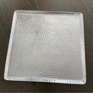 West Elm 12x12 Silver Metal Tray